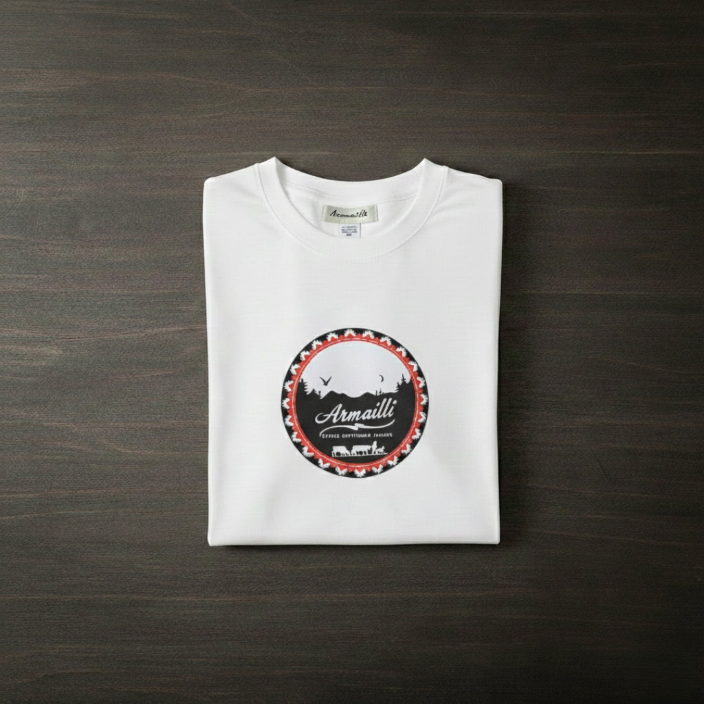 POYA &amp; COURROIE - Weißes Herren-T-Shirt