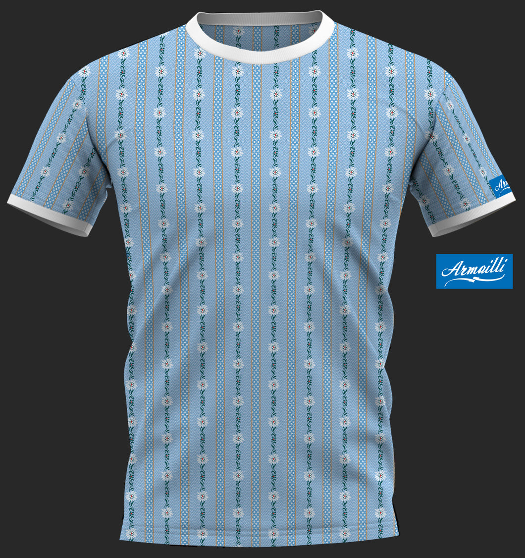 POUR ENFANTS T-SHIRT CHEMISE PAYSAN BLEU KIDS