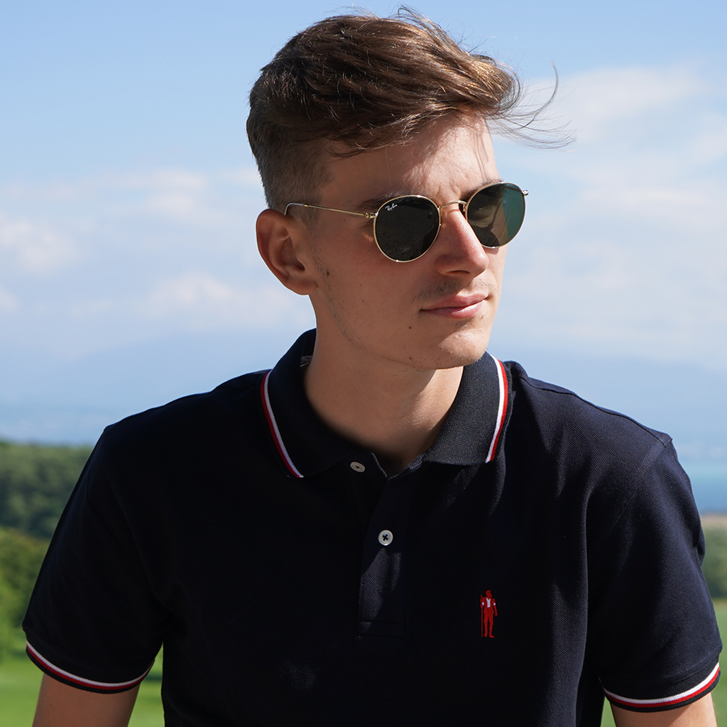 MARINEBLAUES ARMAILLI-SILHOUETTE-POLOSHIRT