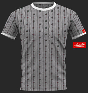 T-Shirt Chemise Paysan gris-noir